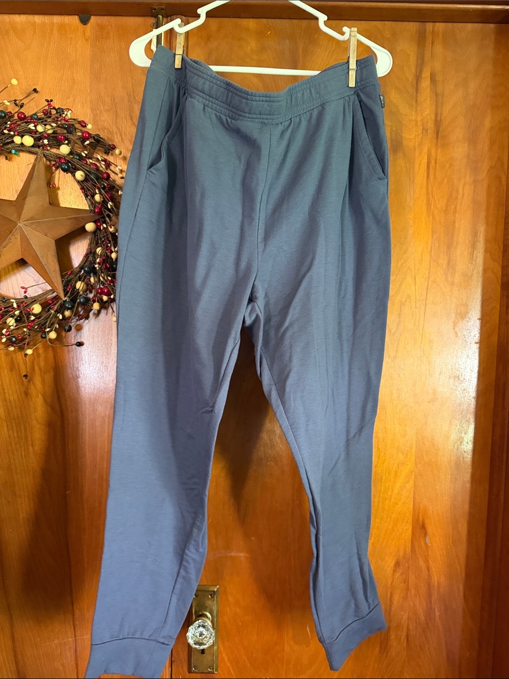 Eddie Bauer Slate Blue Track Joggers